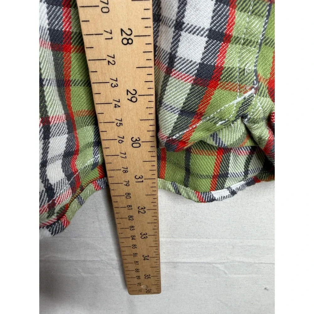 The North Face Men's Plaid Long Sleeve Button Down Shirt size XL Green/White